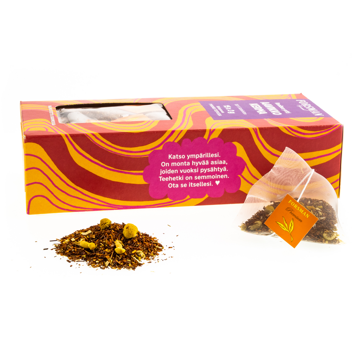 Rooibos Aavikkokerma pyramiditee Rooibos Forsman Tee