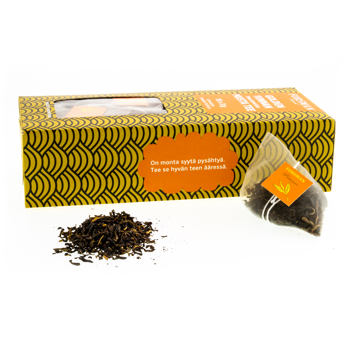 Golden Yunnan pyramiditee Musta tee Forsman Tee